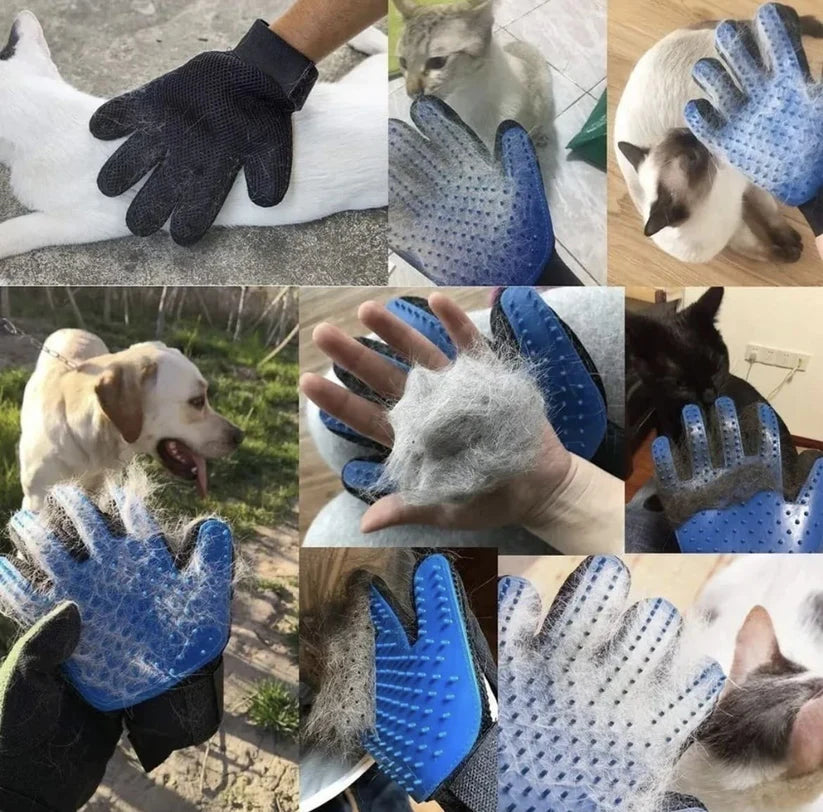 Guante Quita Pelo para Mascotas - Elimina Pelo Muerto - Comodo para Mascota