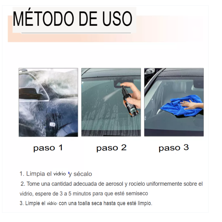 Spray Anti-empañamiento para coche