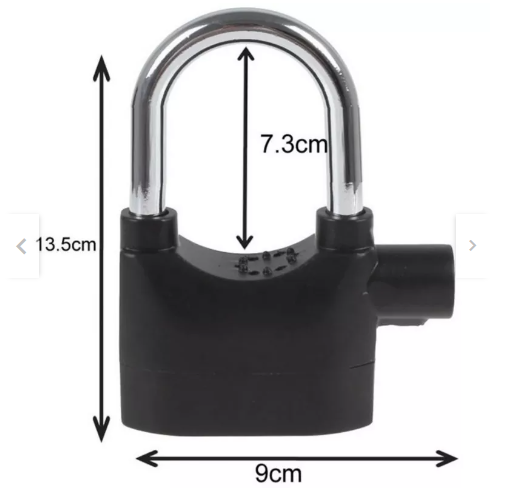 Candado de Seguridad con Alarma